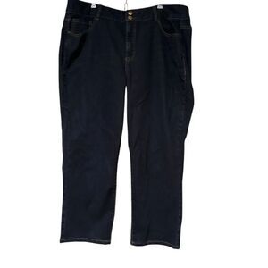 Lane Bryant Straight dark Wash Jeans Size 22 Short